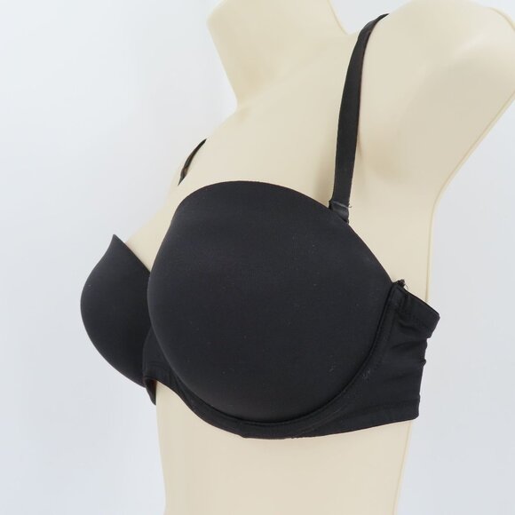 PINK Victorias Secret 32DD Wear Everywhere Multiway Push Up Black Bra Underwire - Picture 4 of 15